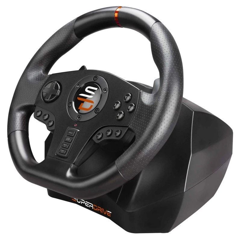Subsonic SA5595-PC žaidimų valdiklis juodas USB vairaratis + pedalai