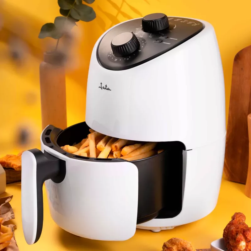 Karšto oro gruzdintuvė JATA JEFR1223 2 l 1000 W juoda balta