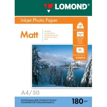 Lomond Photo Inkjet Paper Matte 180 g/m2 A4, 50 lapų