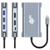 HUB 8in1 adapteris USB C HDMI x2 USB VGA RJ45 PD