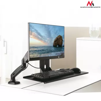 Maclean klaviatūros laikiklis, monitoriaus laikiklio priedas, VESA 75x75, 100x100, MC-756