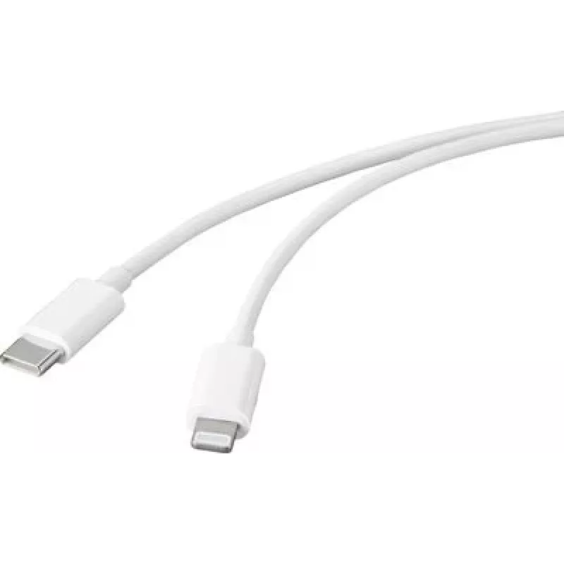 Renkforce USB laidas USB 2.0 USB-C jungtis Apple Lightning jungtis Baltas (RF-5042728)