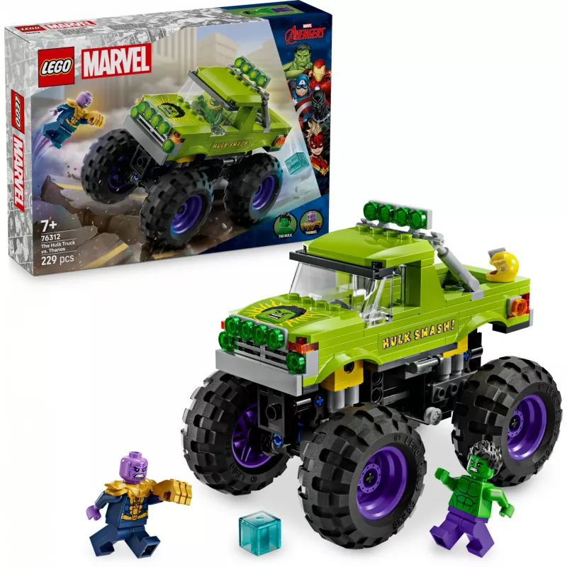 LEGO MARVEL 76312 „Hulk“ sunkvežimis prieš Thanosą