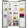 Gorenje HZF55082 NRS917E41XWD G400, Pastatomas, Amerikietiškos durys, Pilka, 2 durys (-ų), Jutiklinis, LED