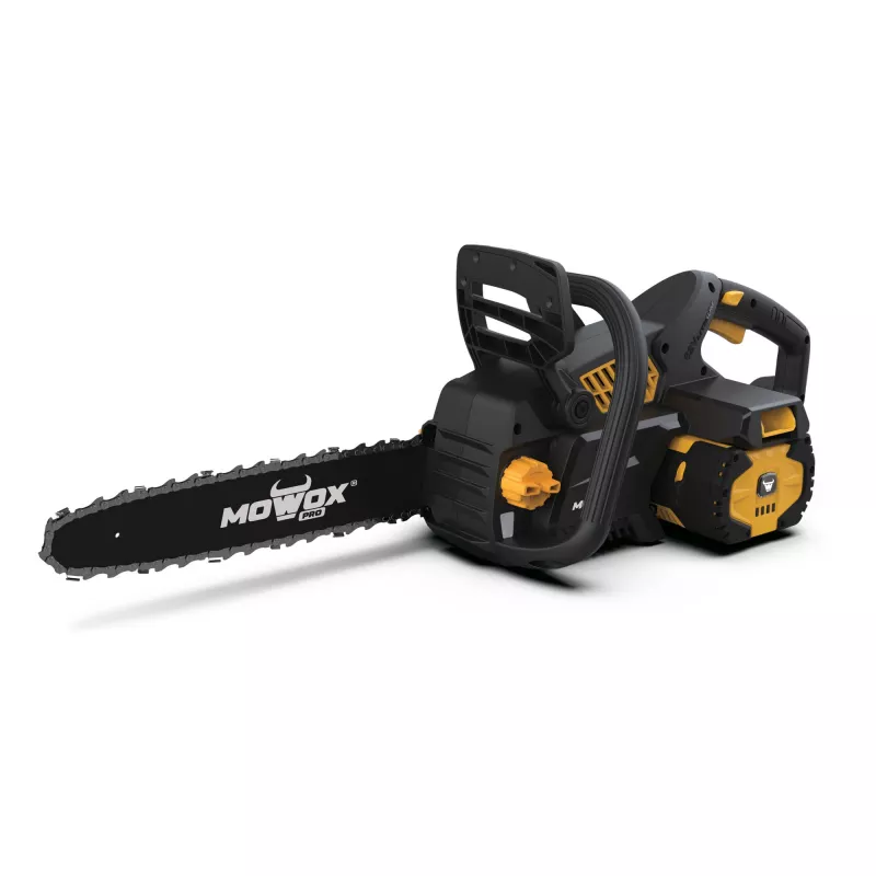 Rankinis akumuliatorinis grandininis pjūklas MoWox ECS 4062 Li — 62 V ličio jonų, beraktis grandinės įtempimas (tik įrenginys, be akumuliatoriaus / įkroviklio)