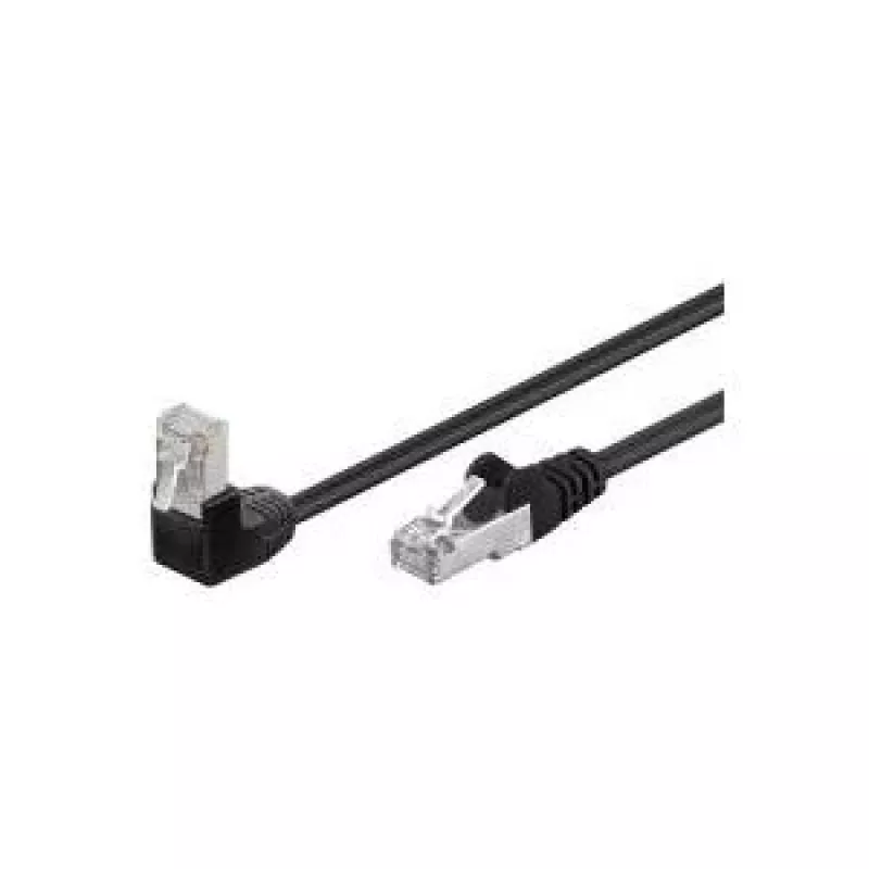 Tinklo kabelis Goobay CAT 5e komutacinis kabelis RJ-45 10 m juodas