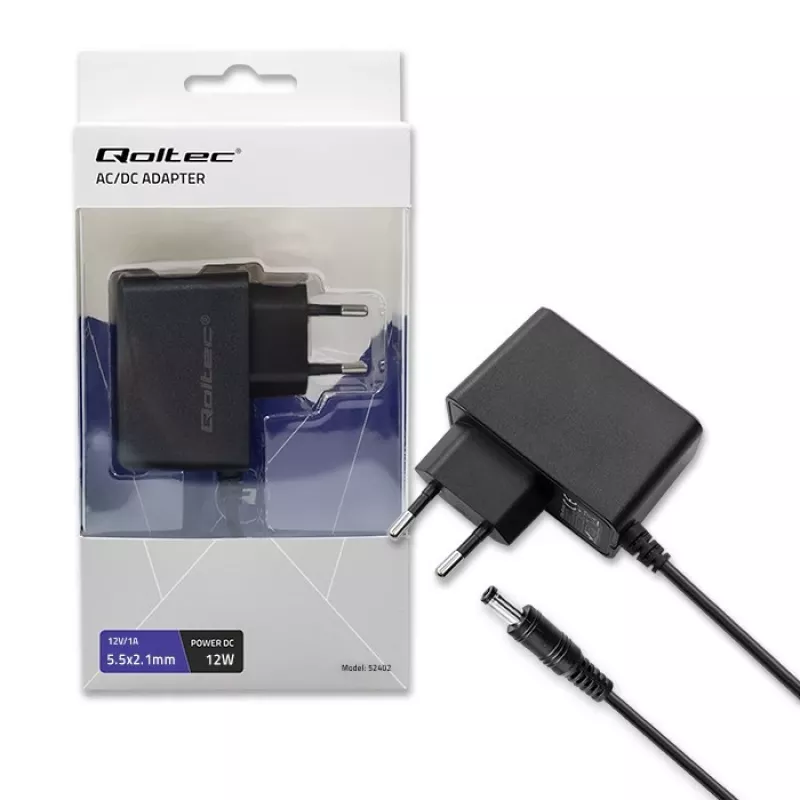 Maitinimo adapteris Qoltec 52402 12W vidinis juodas skirtas POS spausdintuvui