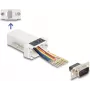 DeLOCK D-Sub 9 kontaktų kištukinis į RJ45 lizdinį surinkimo rinkinys baltas VGA RJ-45
