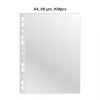 AD Class PUNCHED POCKET Cristal Clear A4 80 mikr., įvorė 100 vnt.