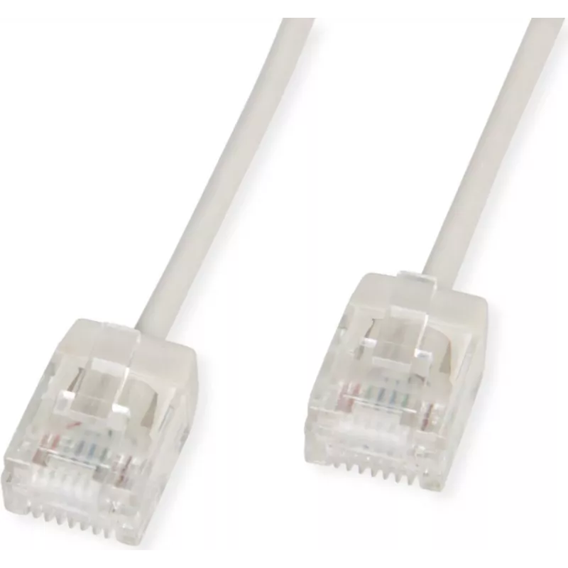 ROLINE UTP komutacinis kabelis Cat.6A Ultra- kurzer RJ45 Pilka 0.5m - Network - UTP (21.15.4400)