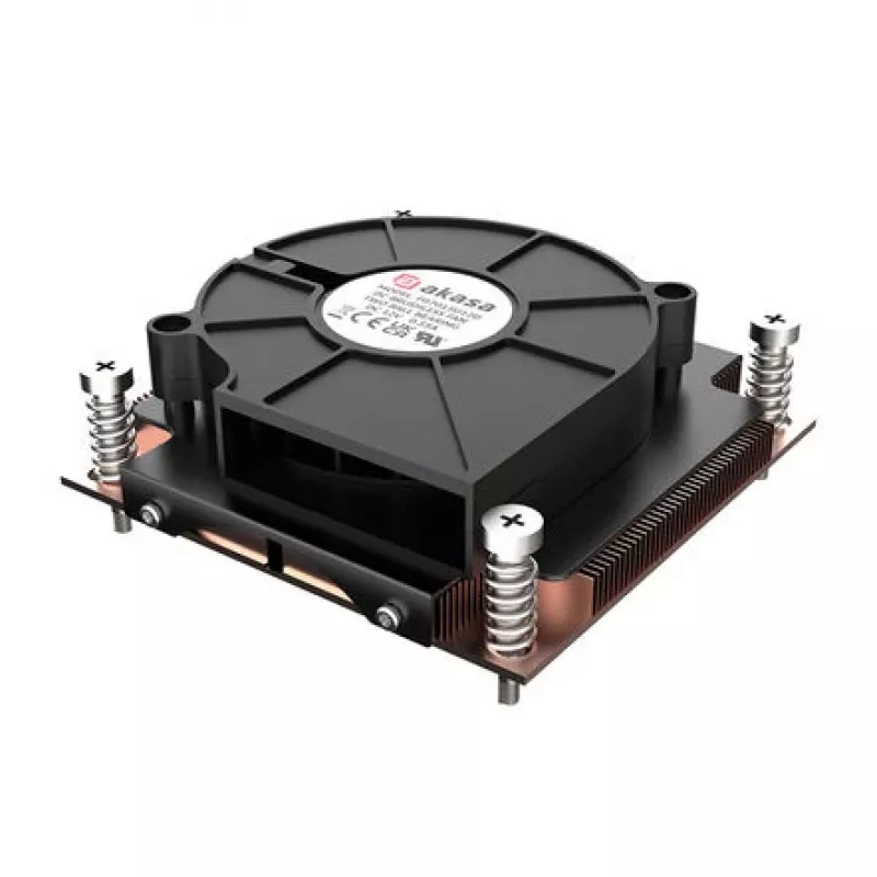 CPU aušintuvas Akasa AK-CC7406BP01, skirtas Intel LGA 1700, varinis šilumos vamzdelių aušintuvas