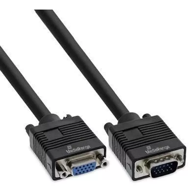 VGA kabelis MediaRange MRCS249 2 m — VGA (D-Sub) į VGA (D-Sub), juodas