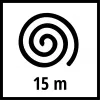 Žoliapjovės lynas mažo triukšmo lynas 2,4 mm (15 metrų)