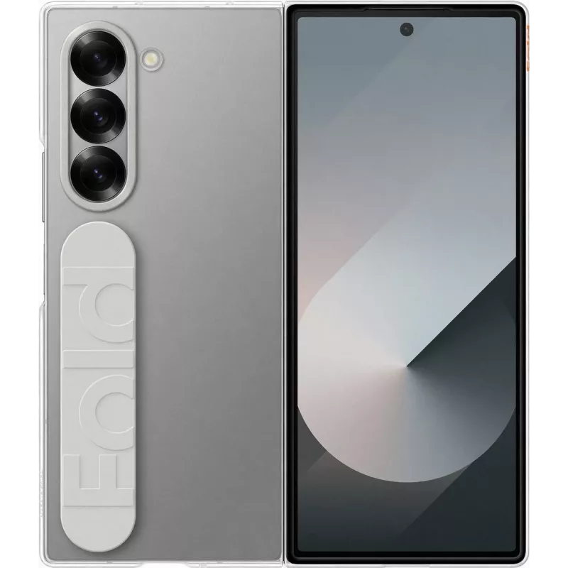 Apsauginis permatomas dėklas Samsung EF-QF956CTEG Galaxy Q6 – skaidrus telefono dangtelis