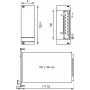 SCHROFF priekinis skydelis - FRONTPL.HF PSU 3HE 6TE MAX (21006943)