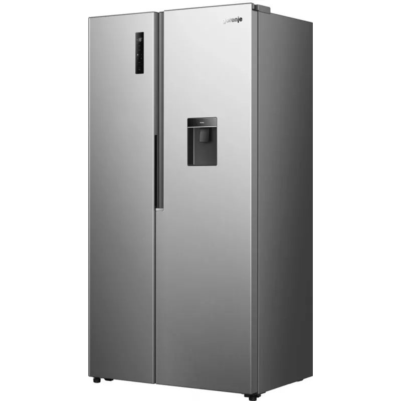 Gorenje HZF55082 NRS917E41XWD G400, Pastatomas, Amerikietiškos durys, Pilka, 2 durys (-ų), Jutiklinis, LED