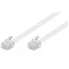 Telefono kabelis Microconnect MPK191W RJ-11 standartinis 15 m baltas