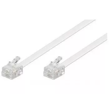 Telefono kabelis Microconnect MPK191W RJ-11 standartinis 15 m baltas