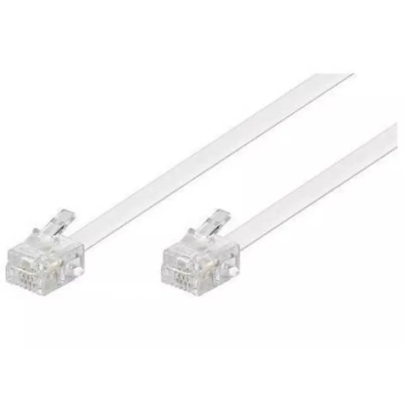 Telefono kabelis Microconnect MPK191W RJ-11 standartinis 15 m baltas