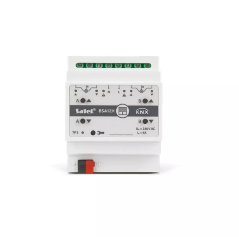 SATEL KNX 2 kanalų žaliuzių pavara 230V AC KNX-BSA12H
