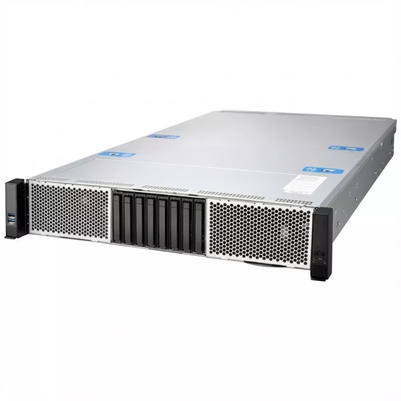 Stovo montavimo serverio MITAC R2520G6U2XD 2U korpusas su karšto keitimo 2,5 colio SSD skyriais