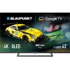 Blaupunkt QLED televizorius | 43QBG6000S | 43 | Išmanusis televizorius | Google TV | Juoda