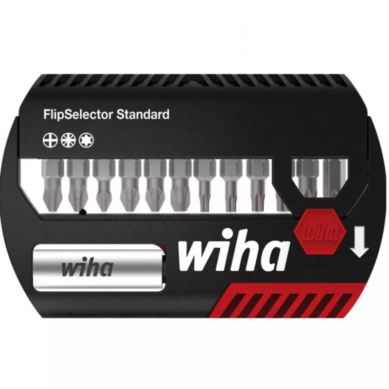 Atsuktuvų antgalių rinkinys Wiha FlipSelector Standard 12 vnt.