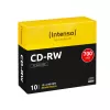 Perrašomi CD-RW INTENSO 700 MB / 80 min, 12x, 10 vnt. pakuotė, 120 mm (plonas dėklas)