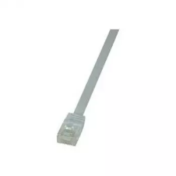 LogiLink CF2071U RJ45 tinklo kabelis, jungiamasis kabelis CAT 6 U/UTP 5,00 m baltas, labai lankstus, 1 vnt.