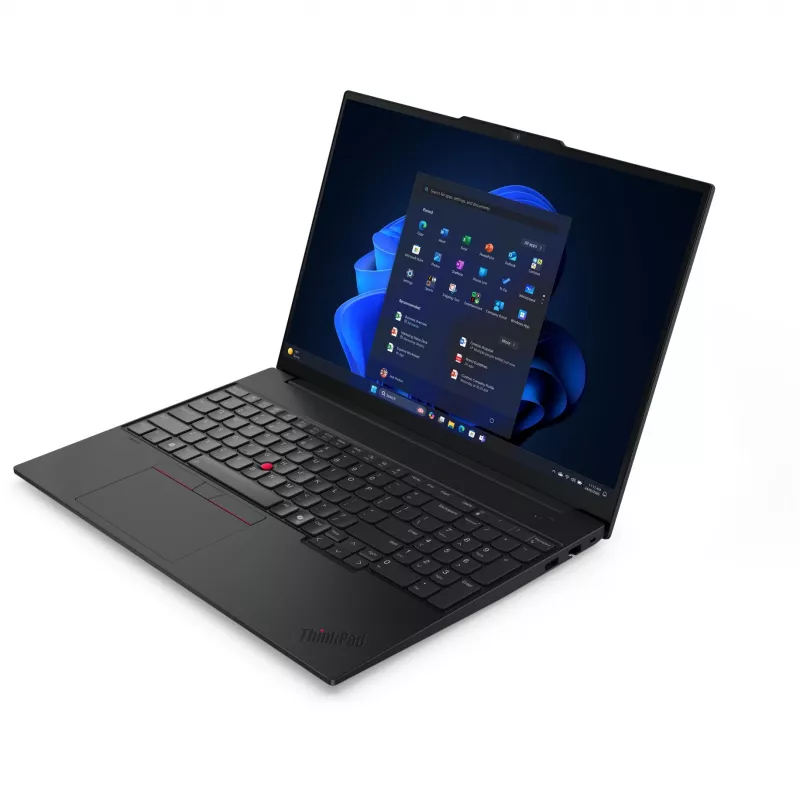 Lenovo ThinkPad E16 Gen 3 (AMD) AMD Ryzen™ 5 220 nešiojamasis kompiuteris 40,6 cm (16 colių) WUXGA 32 GB DDR5-SDRAM 1 TB SSD Wi-Fi 6E (802.11ax) Windows 11 Pro vokiška juoda