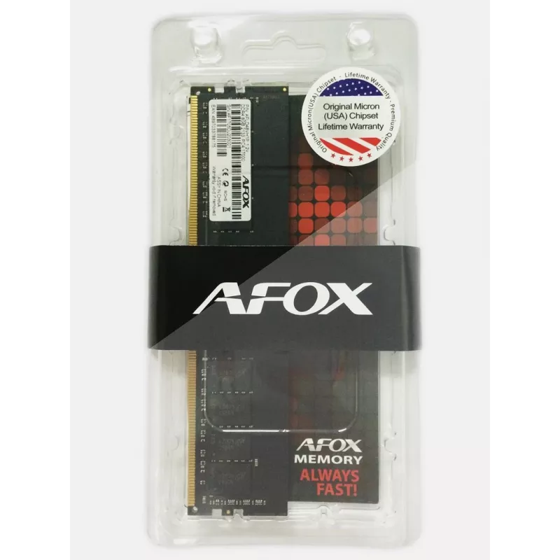 Stalinio kompiuterio RAM AFOX 8GB DDR4 2666MHz be buferio (1 x 8GB) AFLD48FK1P