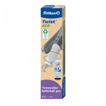 Rašiklis Pelikan Twist eco Blue Pilka sklandus rašymas ir patogumas