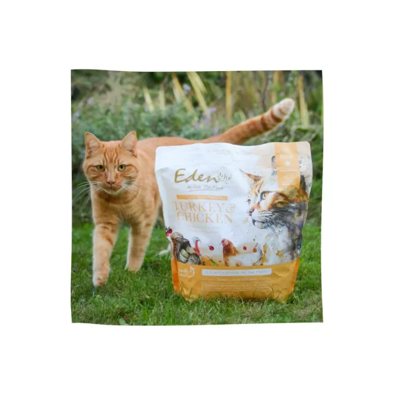 EDEN Turkey & Chicken - sausas kačių maistas - 1,5 kg