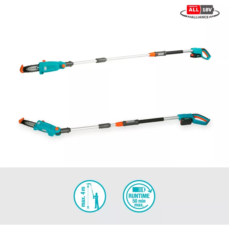 Gardena TCS 20 / 18V P4A 5 cm ličio jonų juoda mėlyna oranžinė