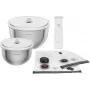 Maisto laikymo vakuuminis dubenų rinkinys ZWILLING Fresh&Save Bowl Starter Set 9 dalių, nerūdijantis plienas