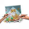 Tapybos rinkinys Ravensburger CreArt Do it together — katės modelis, bendradarbiavimo tapybos rinkinys