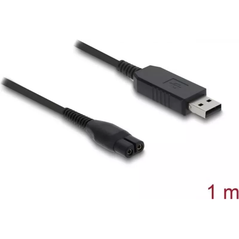 USB įkrovimo laidas DELOCK elektriniams skustuvams 4,3 V, suderinamas su Philips OneBlade 360 Face + Body