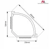 Kabelio lankstus vamzdis MACLEAN MCTV-575 grindims, baltas, 1,5 m, plotis 43 mm, aukštis 2,3–3,2 cm