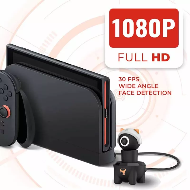 Subsonic Playcam 1080 2in1 HD Mini Camera For Nintendo Switch 2 Raudona