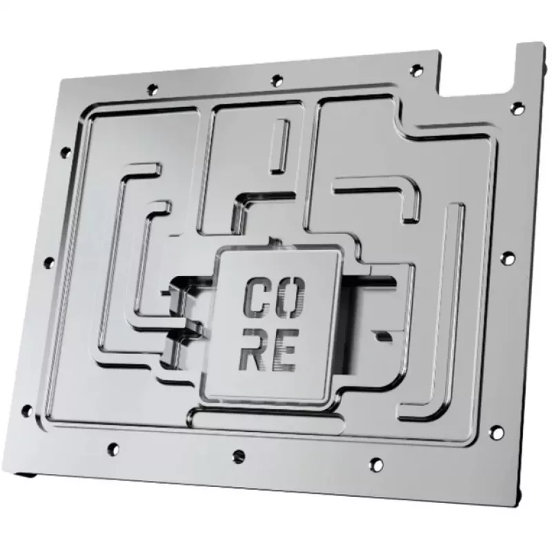 Galinė plokštė Alphacool 10260 Aliuminis Chromas Varis Juoda 154 mm