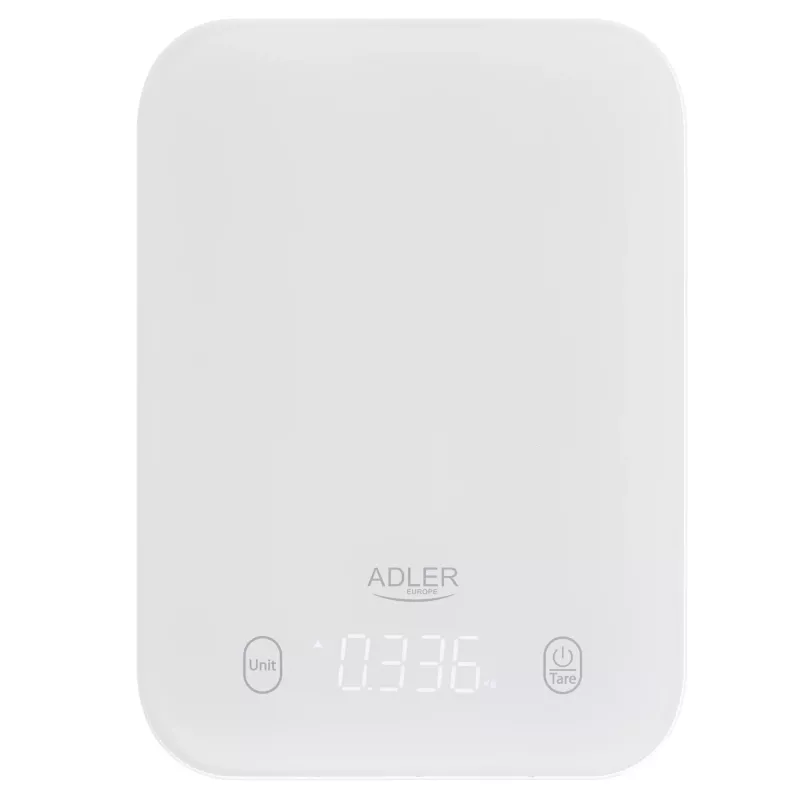 Adler virtuvinės svarstyklės | AD 3181w | padalos vertė 1 g | ekrano tipas LED | baltos