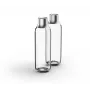 Gazuojantis butelis BRITA 118426 – 1 L stiklinis butelis su nerūdijančio plieno dangteliu, 287 mm aukštis, 2 vnt. pakuotėje