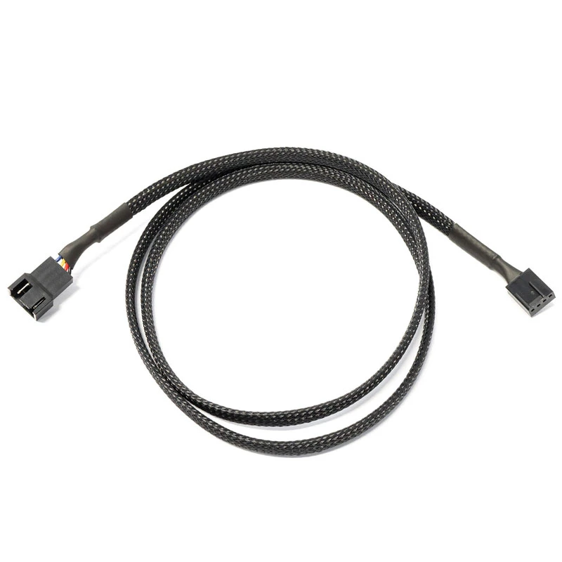 Watercool 4 kontaktų PWM ilginimo laidas, juodas - 90 cm