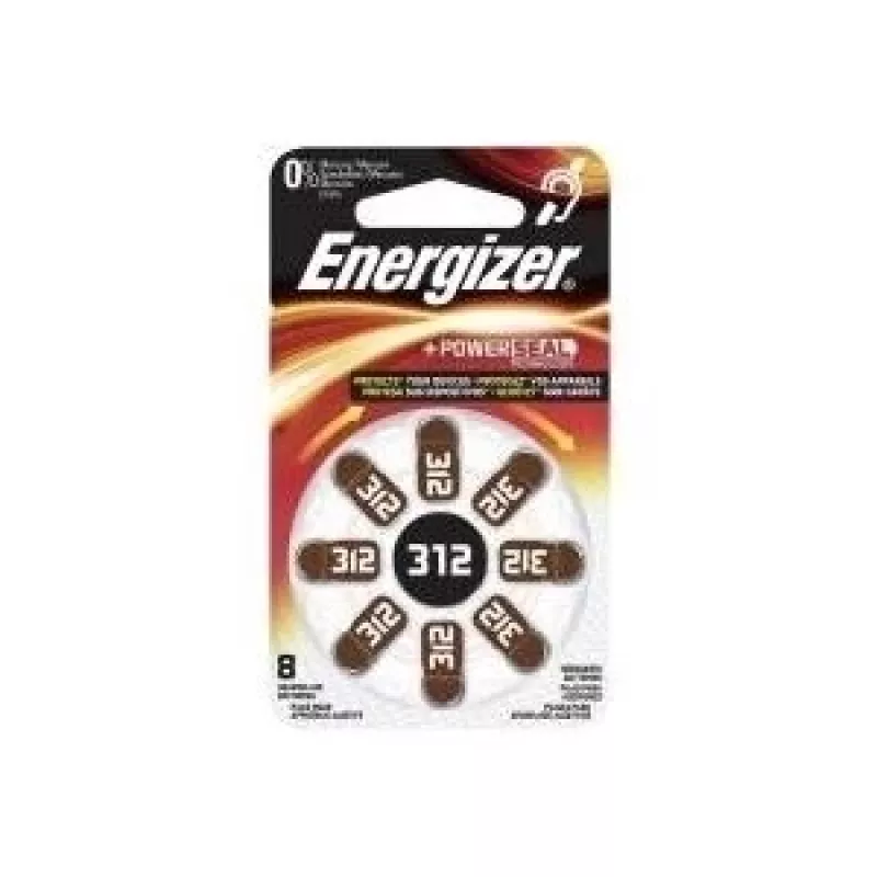 Energizer Battery Zinc-Air-auditiven 312 8 vnt. (634924)