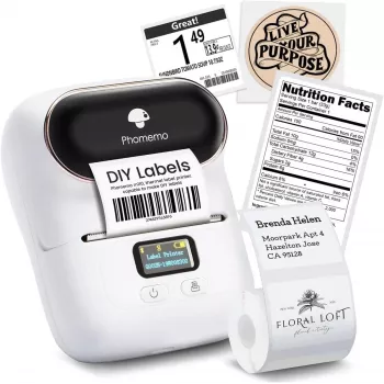 Extralink Mini Printer Labeler | Mini spausdintuvas | Balta