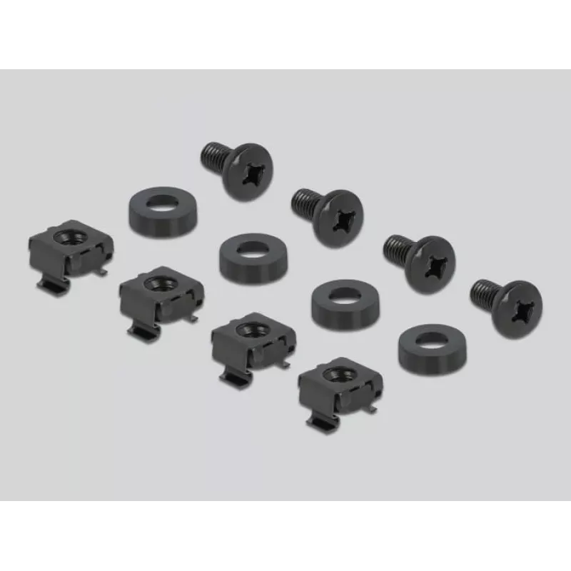 Kabelių bėgelis DeLOCK 66884 juodas 180mm plotis 482mm gylis 90mm aukštis