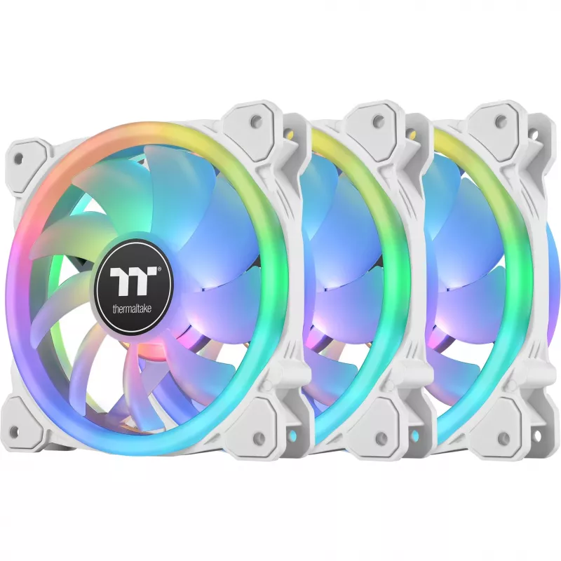 Thermaltake SWAFAN 12 ARGB 120 mm atbulinės mentės 3 vnt. pakuotė - balta