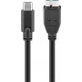 Wentronic goobay - USB laidas - Micro-USB B tipo (kištukas) į USB-C (kištukas) - USB 3.1 - 60 cm - reversinis C kištukas (67995)