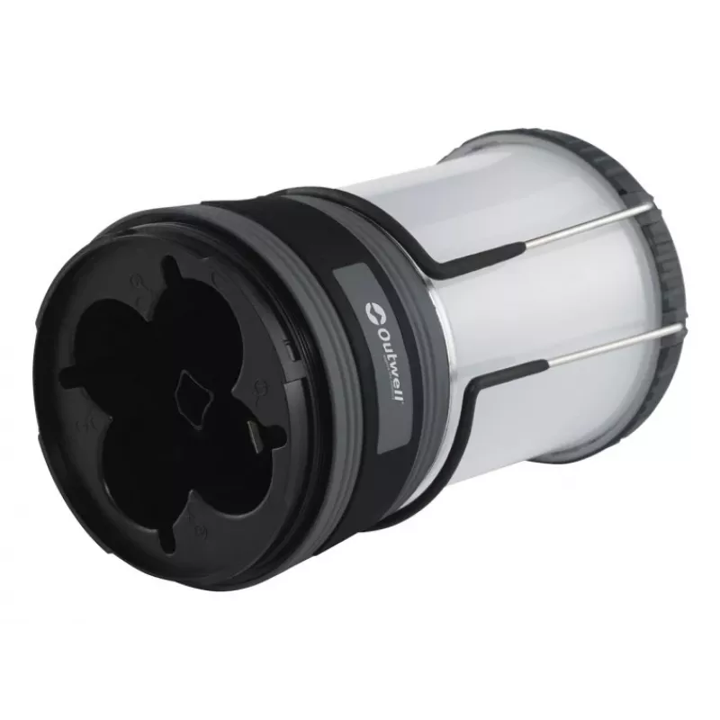 USB maitinamas kempingo žibintas Outwell Carnelian DC 1000, LED 1000 lm, 2700 K, Li-Ion, ABS/Aliuminis, 115×115×200 mm