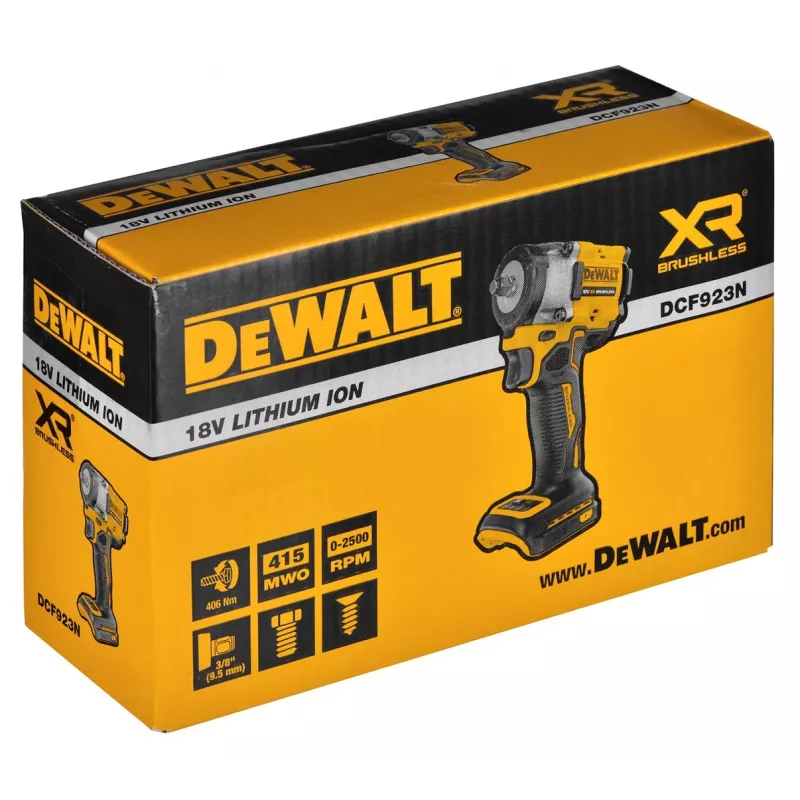 Smūginis veržliasukis DeWALT DCF923N-XJ 3/8 col. 18V didelis sukimo momentas